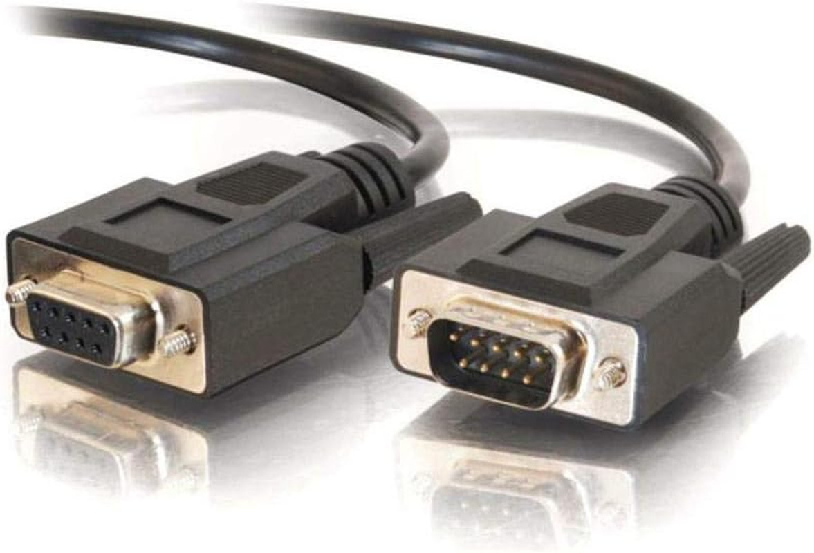 /Cables to Go 52031 DB9 M/F Serial RS232 Extension Cable - Black (10 Feet)
