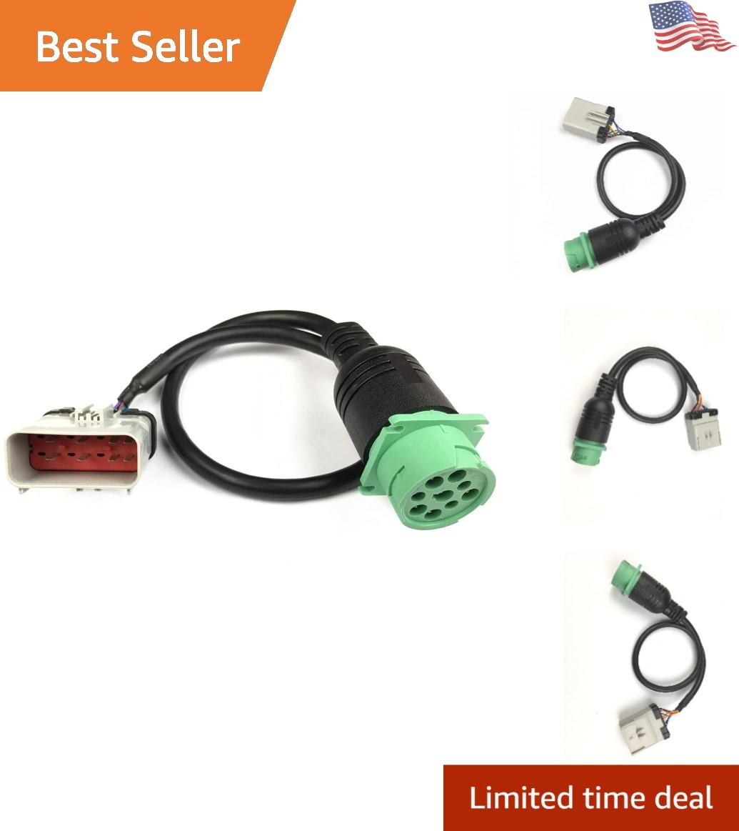 14-Way RP1226 to Type 2 J1939 ELD Cable - 24" Weatherproof Heavy-Duty Solution
