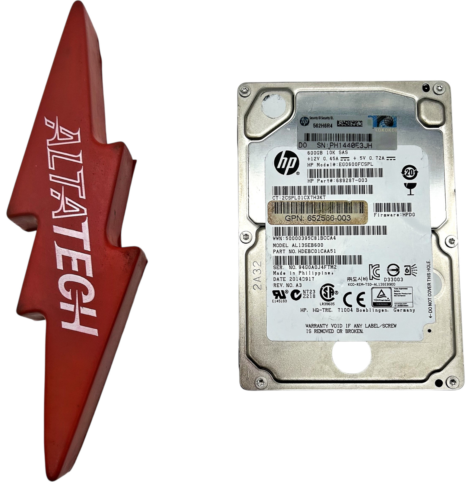 HP 689287-003 HPE 600GB 10K 6G SFF SAS HARD DRIVE