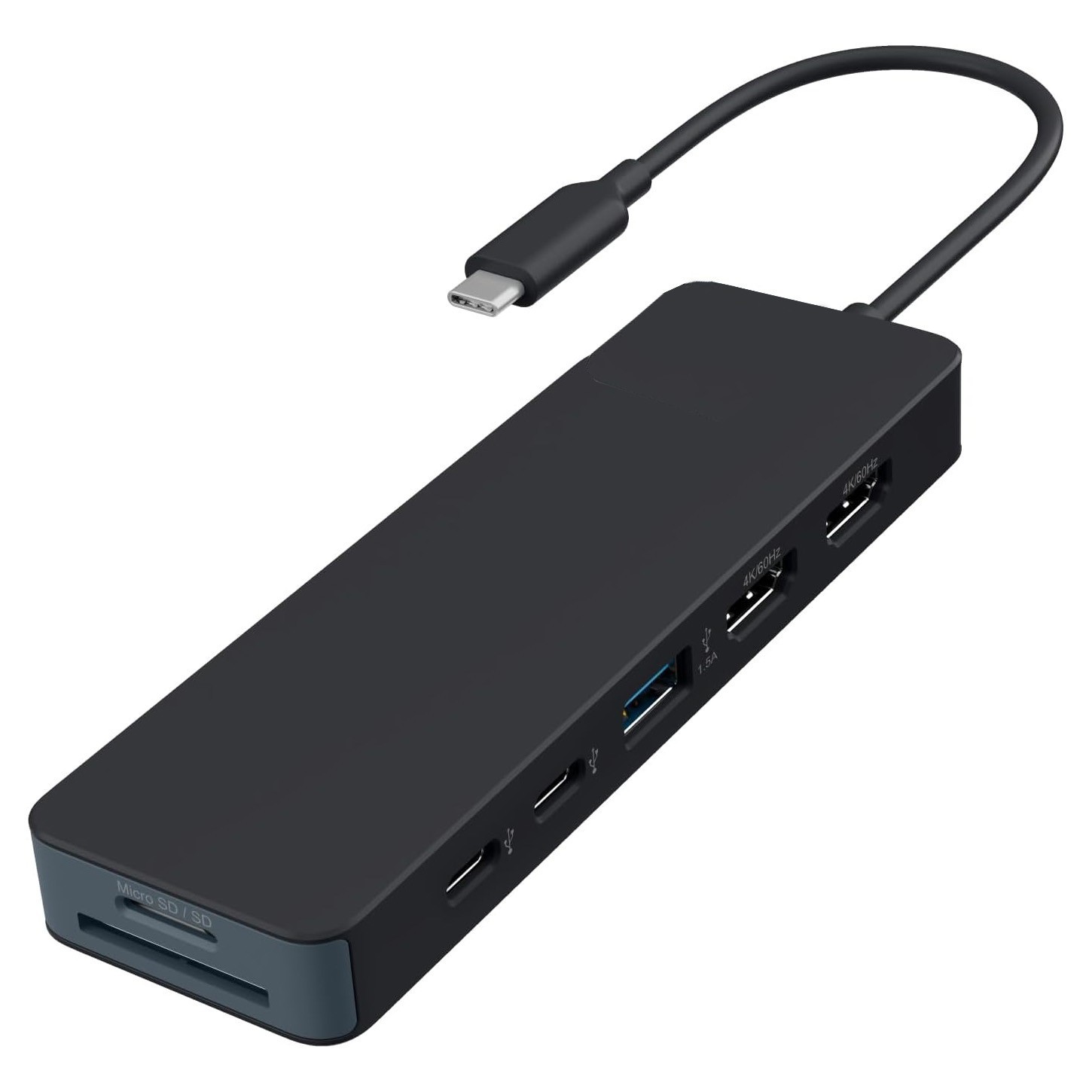 Dual 4K HDMI Dock - 9 Ports - HDMI - USB A/C - Micro SD - 3.5 mm Audio Port