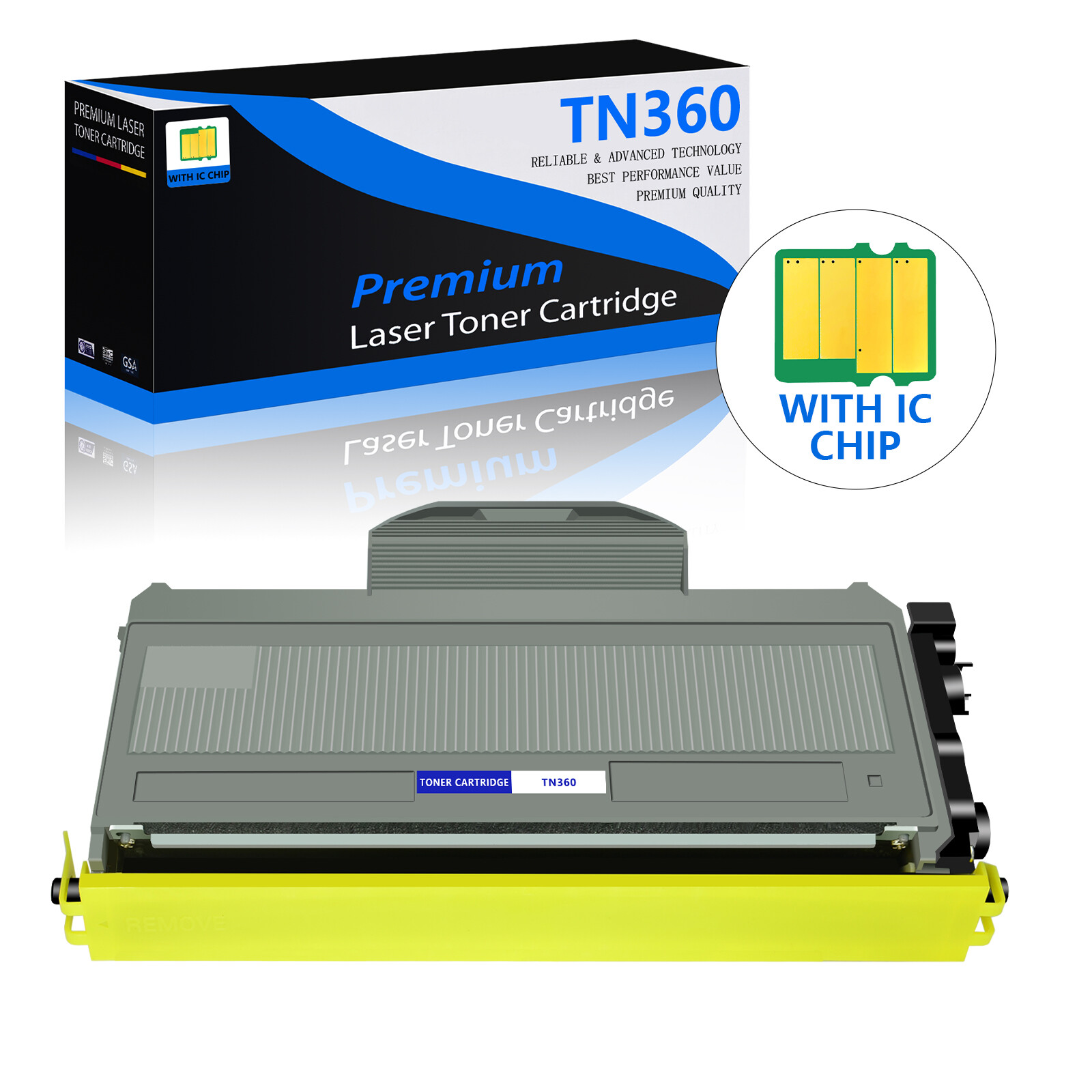 1PK TN360 TN-360 Toner Cartridge Fit for Brother HL-2140 HL-2170W MFC-7340 7840W