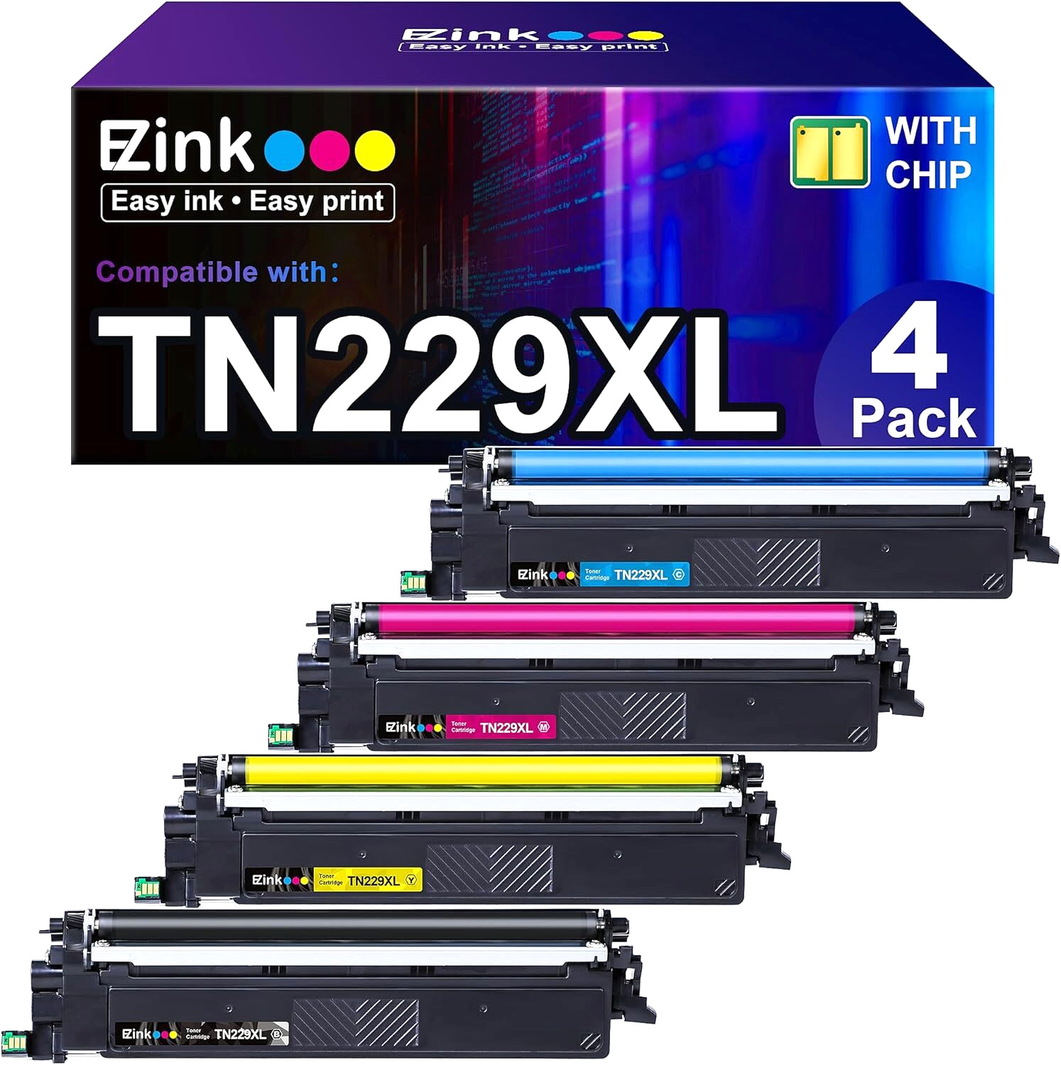 TN229XL Toner Cartridge for Brother HL-L3220CDW/HL-L3280CDW/MFC-L3720CDW Series