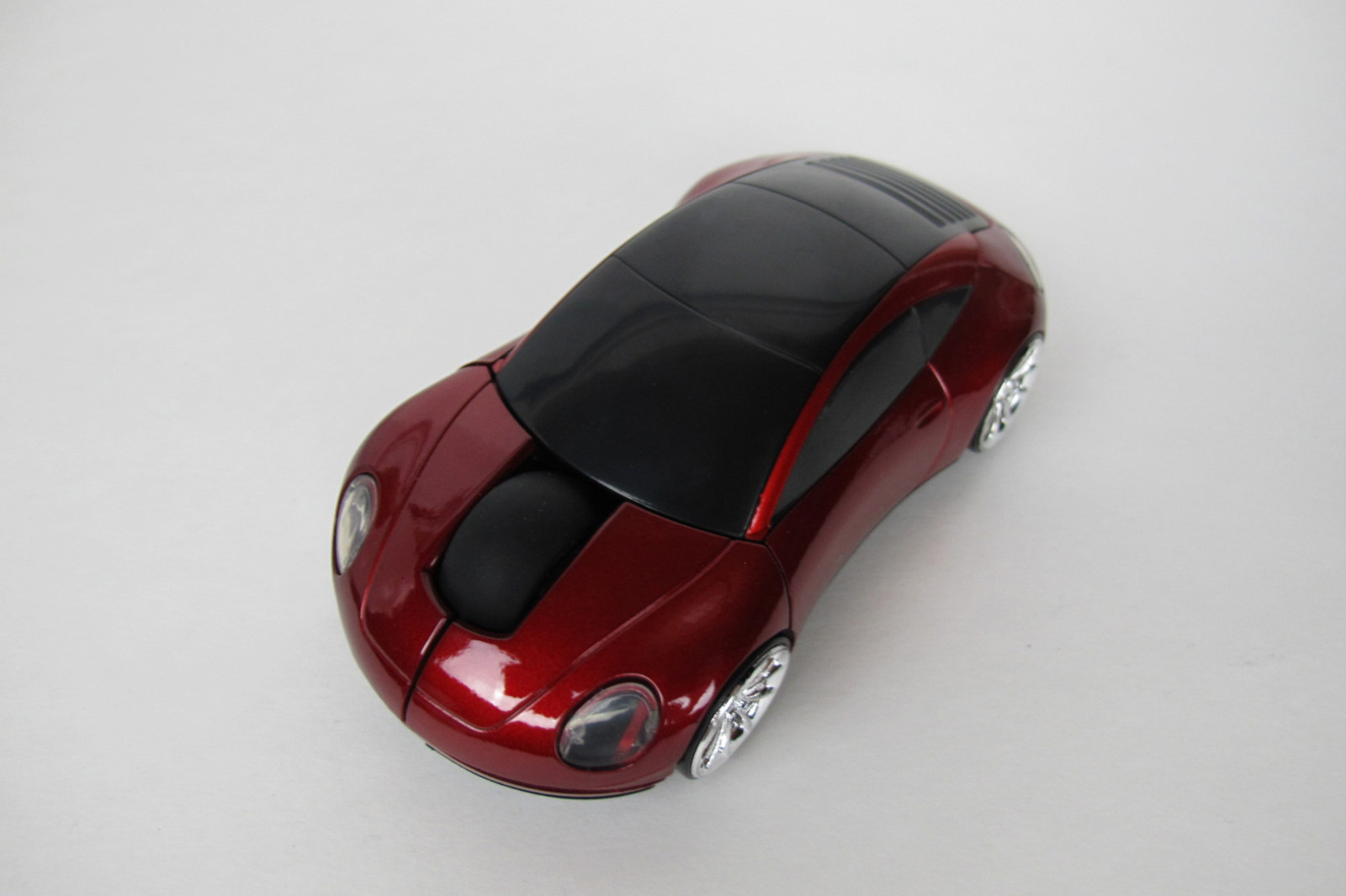 Porsche Car Optical Wireless Silent Mouse Portable Mini RED Color 