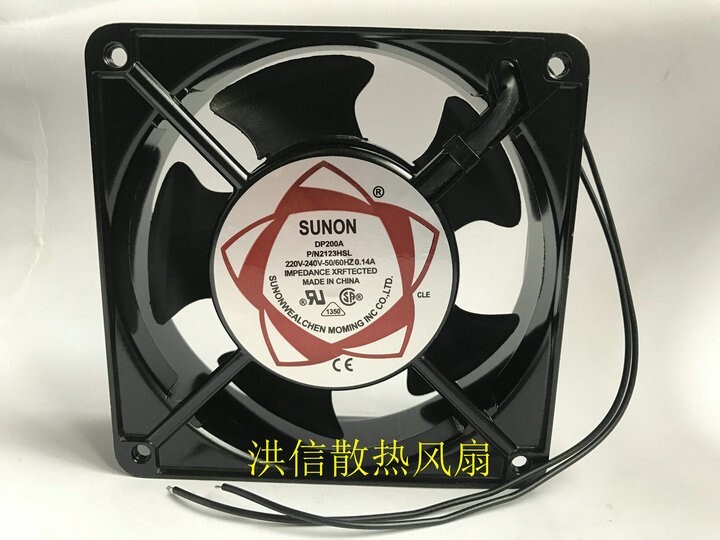 SUNON 12038 DP200A P/N2123HSL 220V-240V 0.14A High temperature resistant cooling