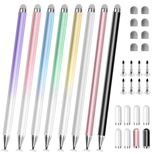 Stylus Pen 8 Pack for Touchscreen Devices, Drawing & Scrolling Stylus