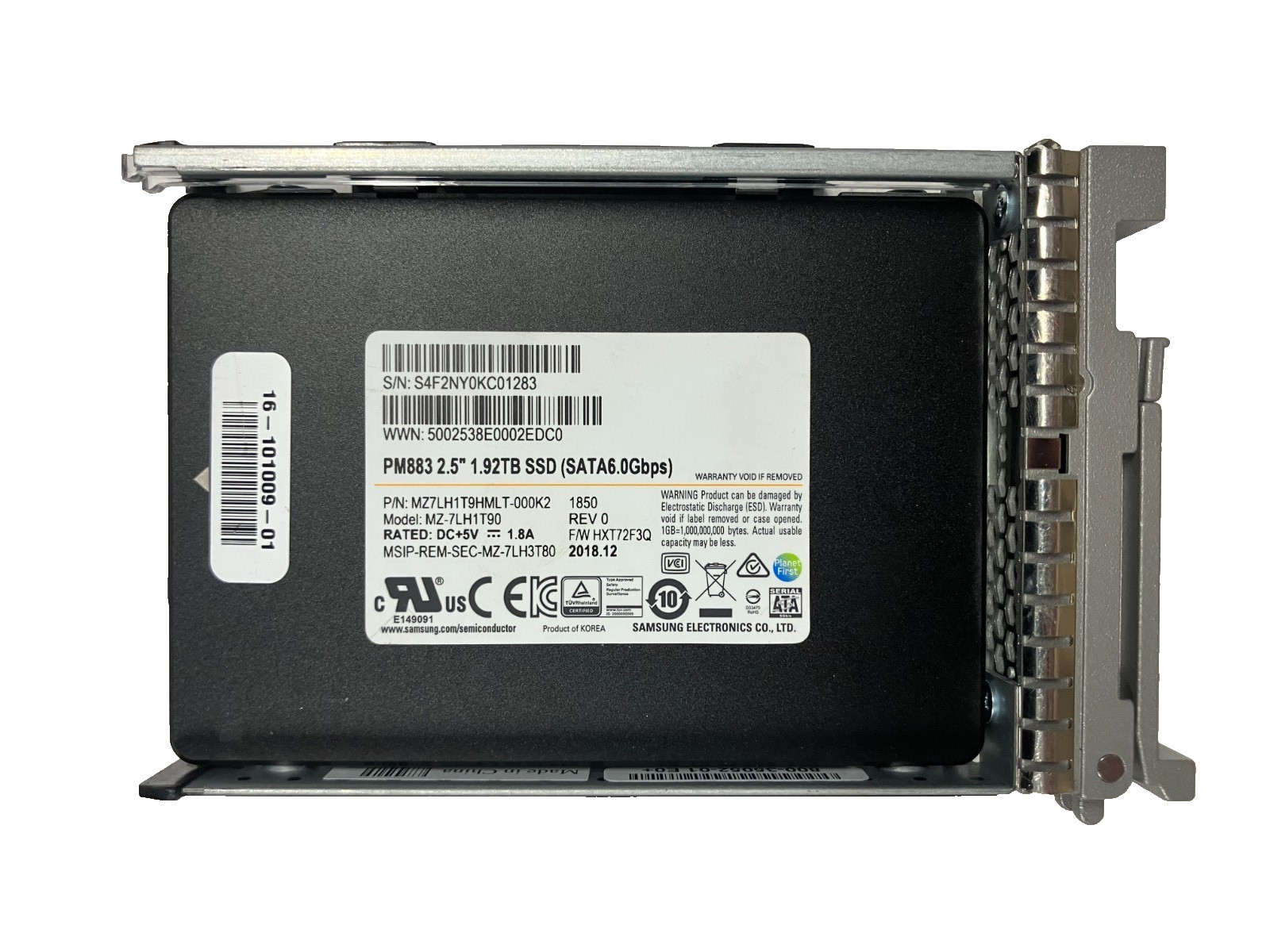 SAMSUNG MZ-7LH1T90 SSD 1.92TB SATA 6G 2.5" MZ7LH19HMLT-000K2 512 b/s