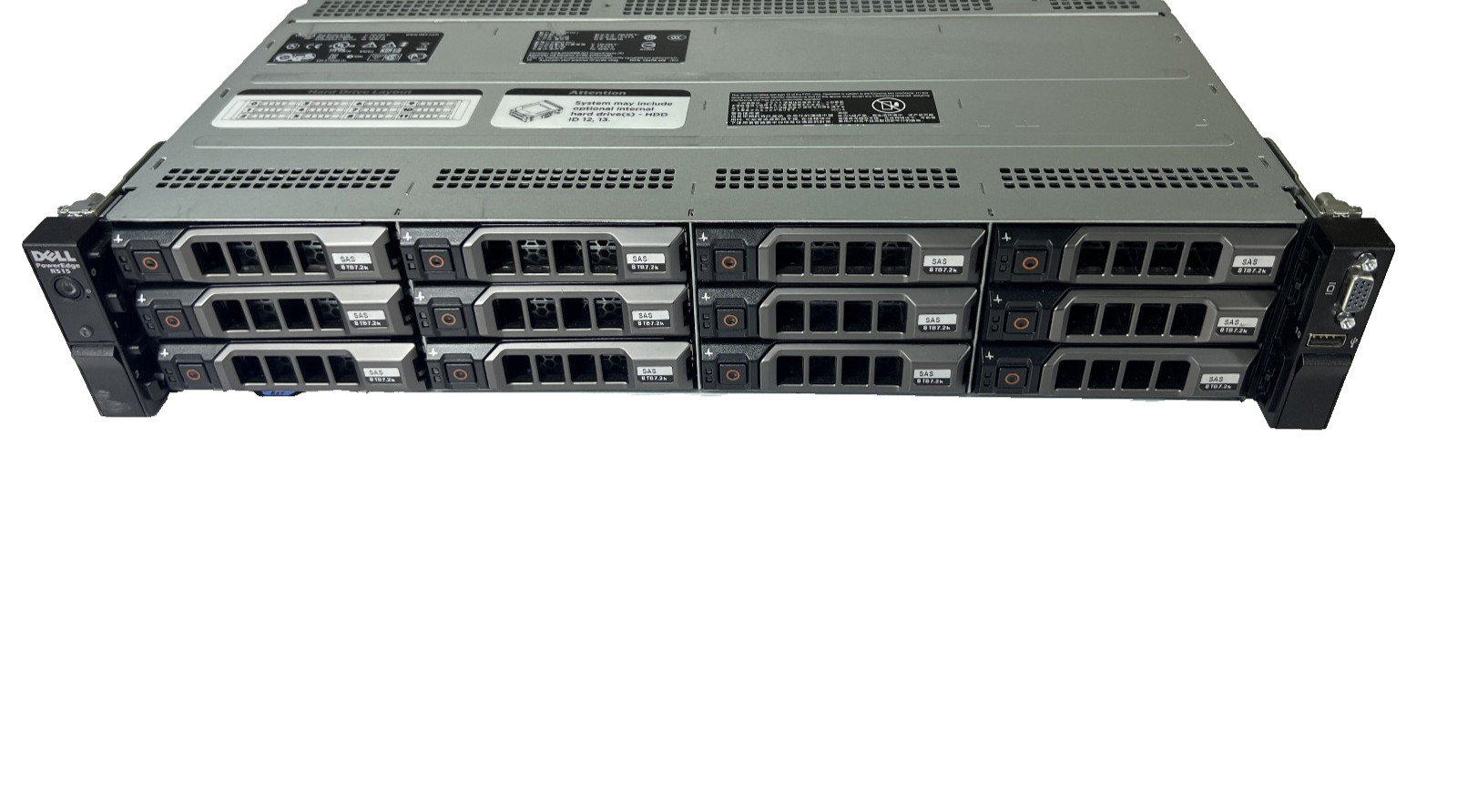 Dell PowerEdge R515 2x Opteron 4334 @ 3.1GHz 6 core, 32GB mem, 2x - 300GB Disk
