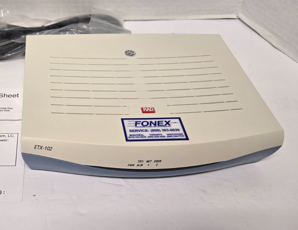 RAD ETX-102/U/U/1U/V30 (M) EtherAccess - 3770820000