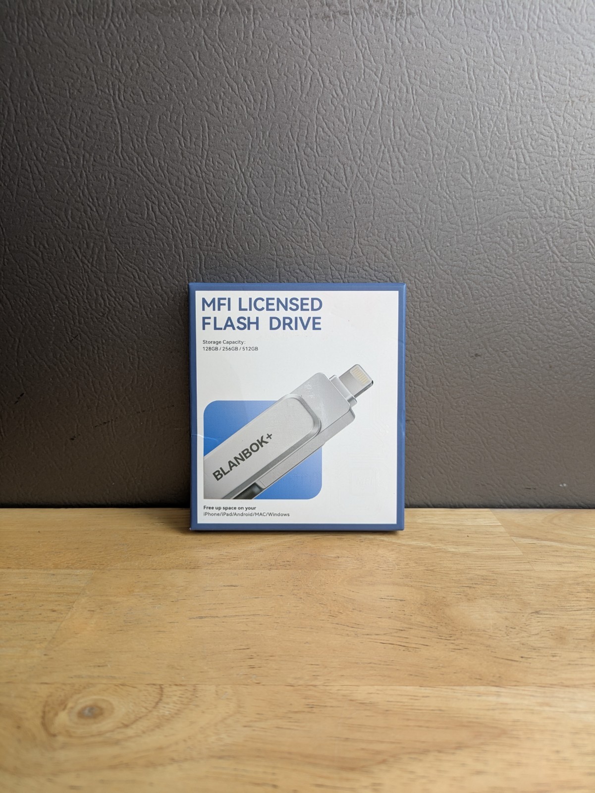 Blanbok+ MFi Licensed Flash Drive 256GB Silver USB