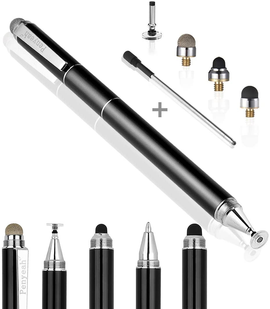 Stylus Pen, 4 in 1 Disc Stylus Pens for Touch Screens, High Precision