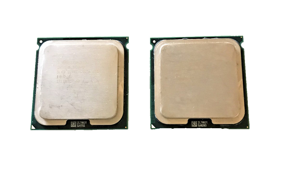 Lot of 2  Intel Xeon 5160 SL9RT Dual-Core @ 3GHz, 4MB, Socket LGA771 Server CPU
