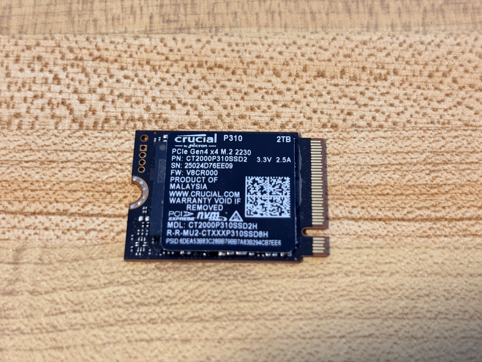 Crucial P310 2TB NVMe M.2 2230 Internal SSD PCIe Gen4 Solid State Drive