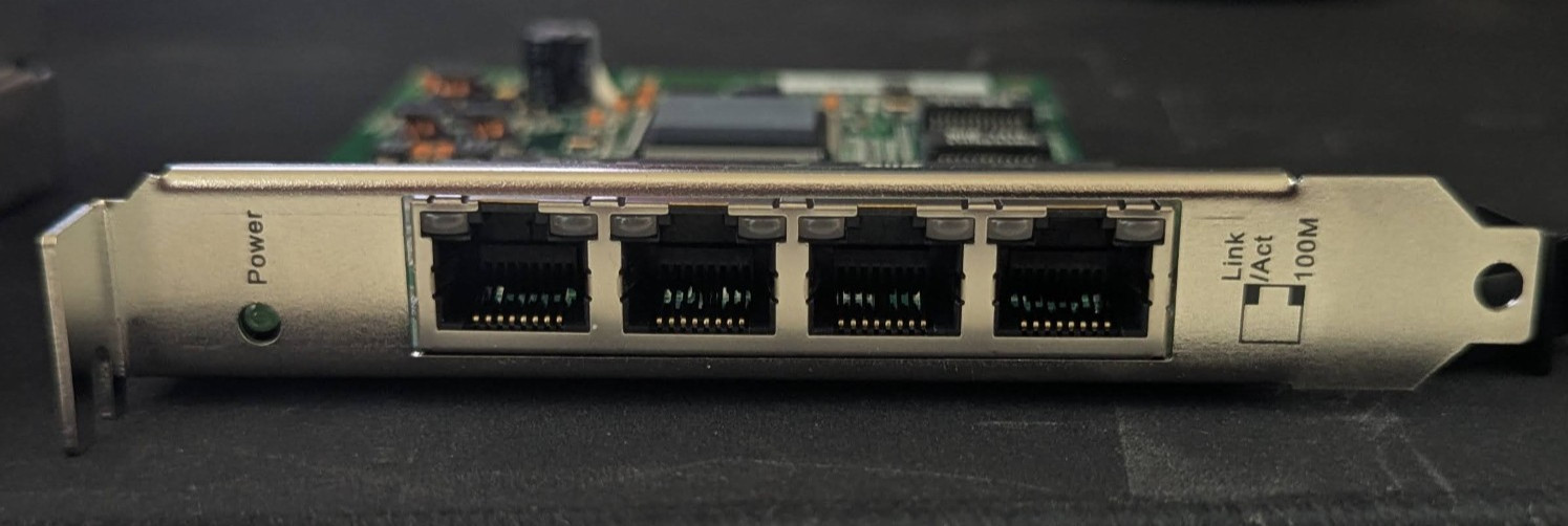 ORING IGCS-E140 PCIe 4 port unmanaged gigabit ethernet switch card from verint