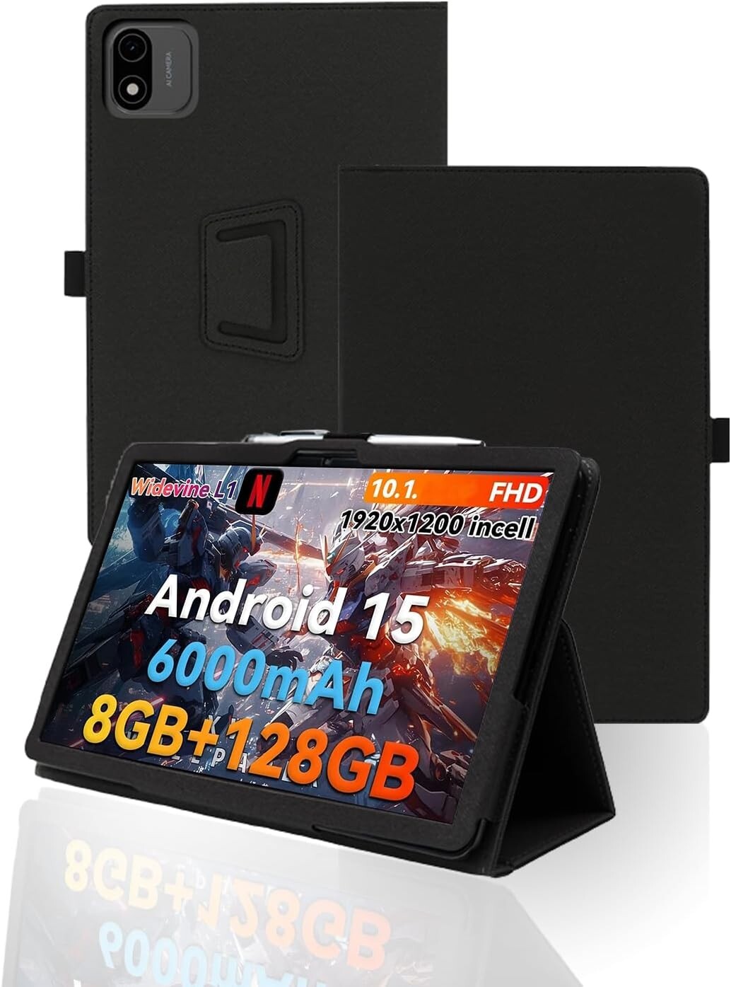 Case for aiprotablet Android 15 Tablet 10.1 inch A30T Protective Stand Cover
