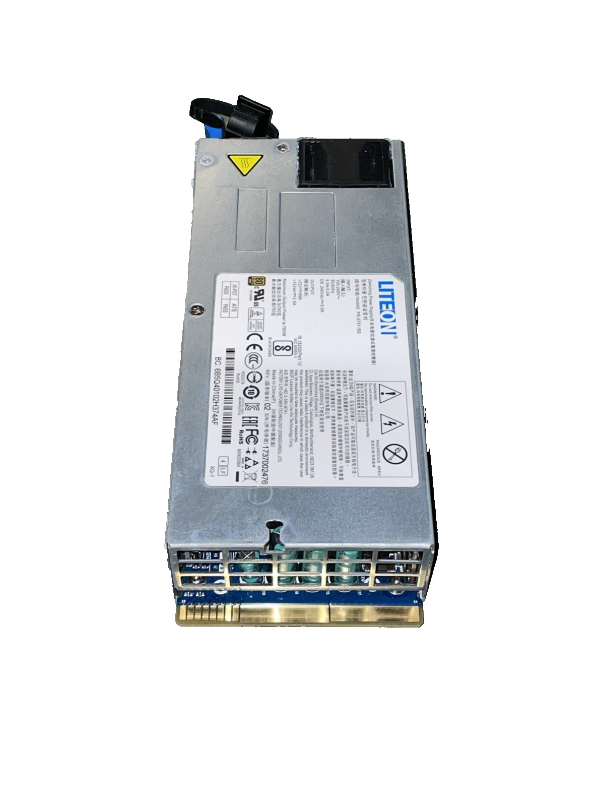 Liteon PS-2751-5Q 80+ Gold 750 Watt Power Supply