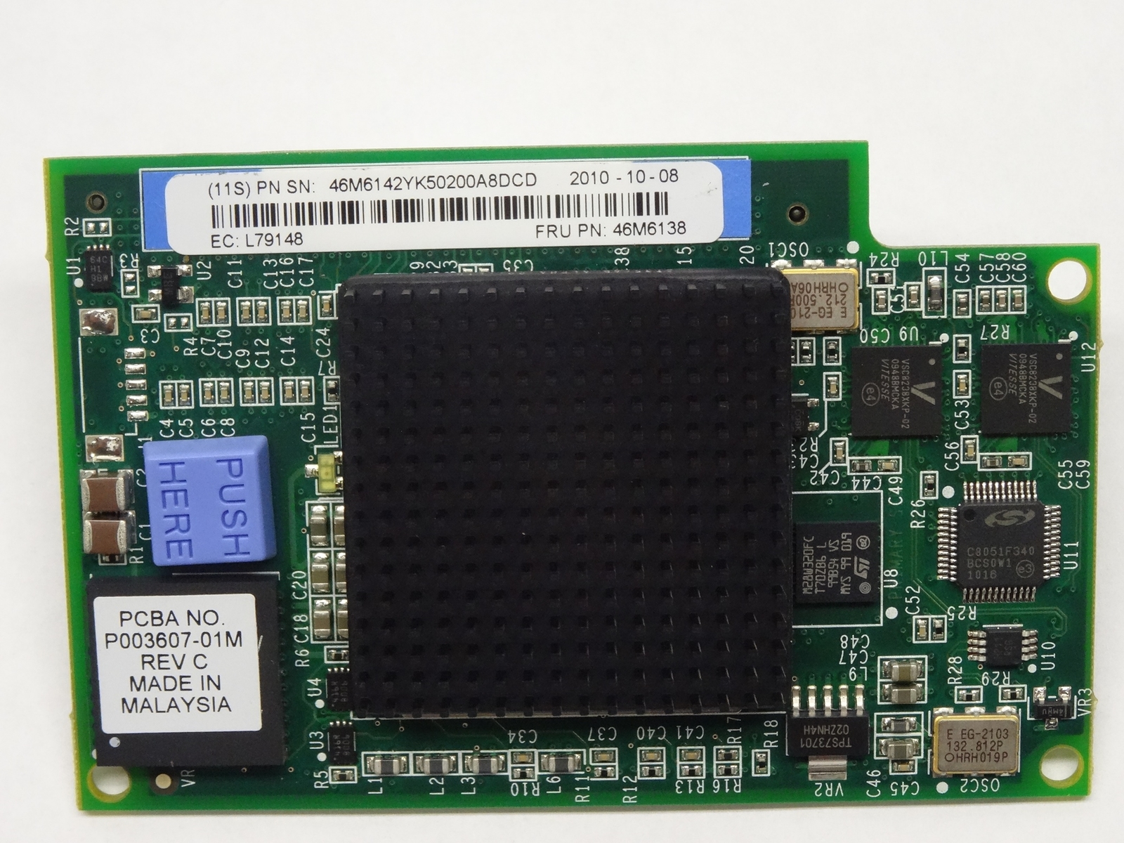 IBM EMULEX 8GB FC EXPANSION CARD FOR HS22  HS23  HX5 FRU 46M6138