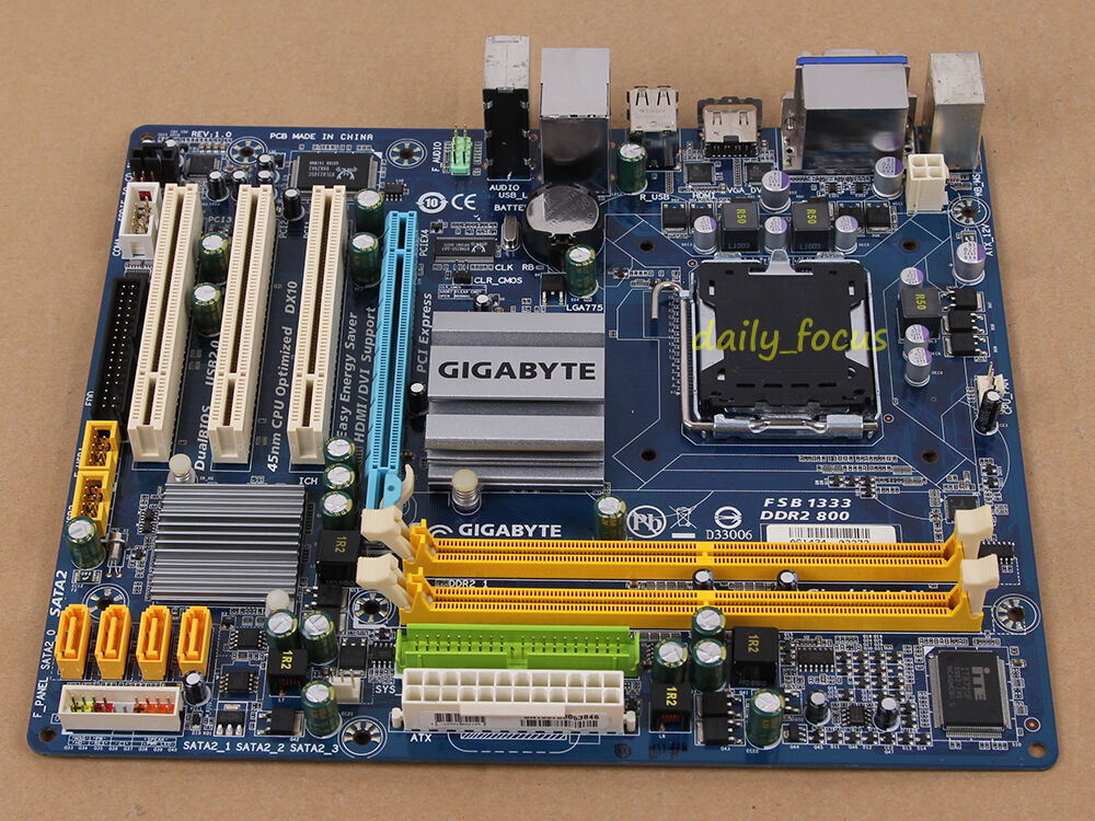 Gigabyte GA-G41M-ES2H V1.0 Motherboard LGA 775 DDR2 Intel G41