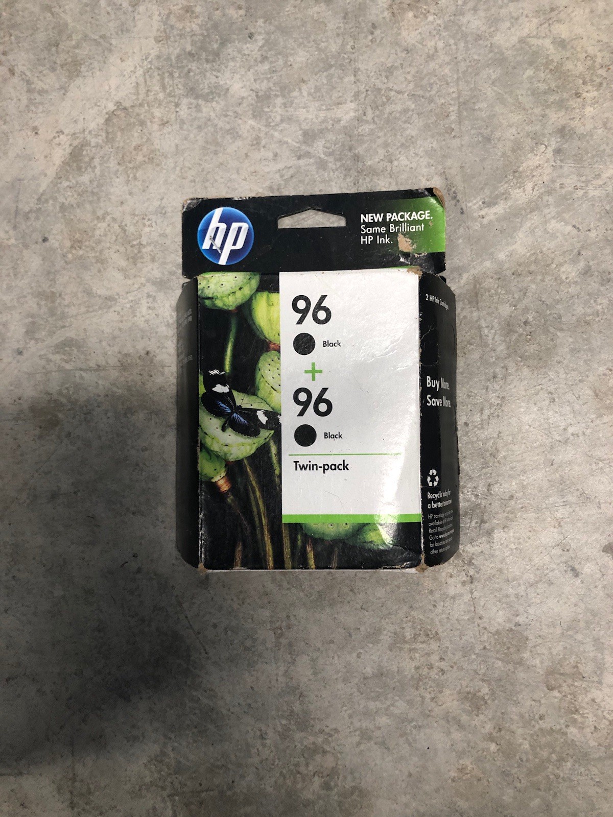 x2 New Genuine HP 96 Black Ink Cartridges sealed Twin Two Pack OEM AUG 2011