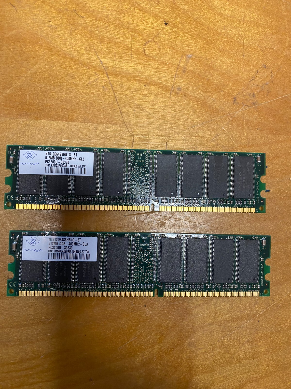 Nanya 512MB 400MHz DDR 1 PC3200 NT512D64S8HB1G-5T Desktop Memory