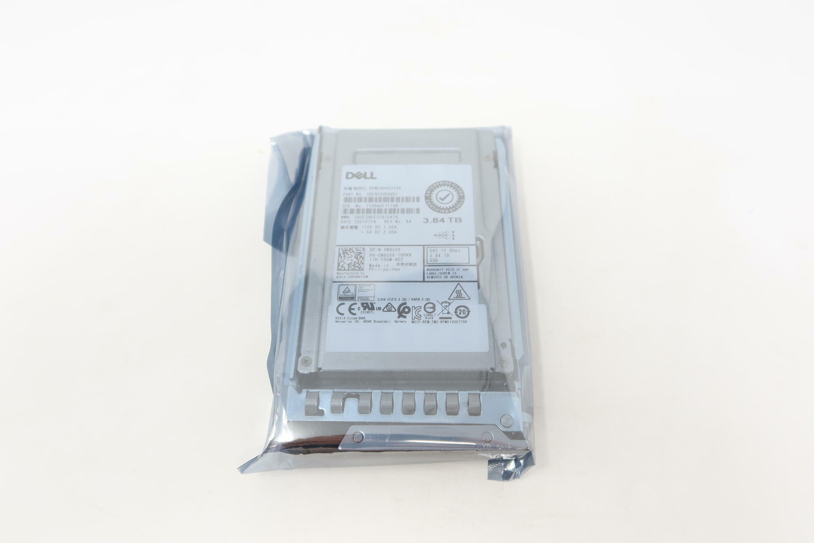 Dell 3.84TB SAS 2.5" 12G SSD RI Drive Compatible N85XX