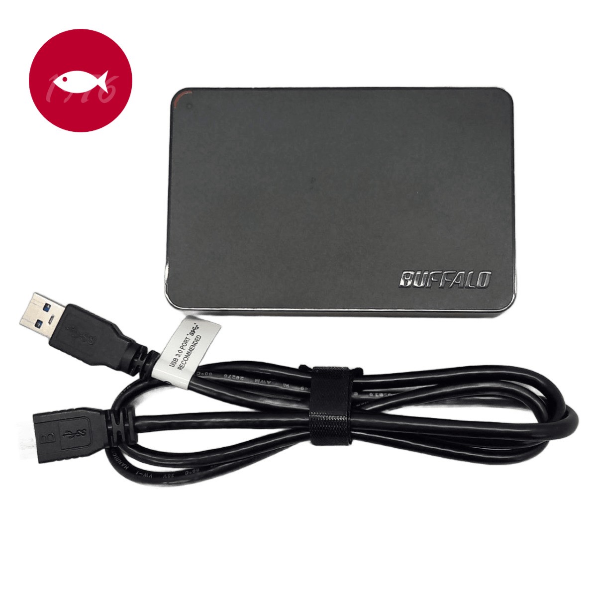 BUFFALO Portable HDD 2TB 2000GB USB3.1 Gen1 USB3.0 USB2.0 Micro-B Japan Used GPT