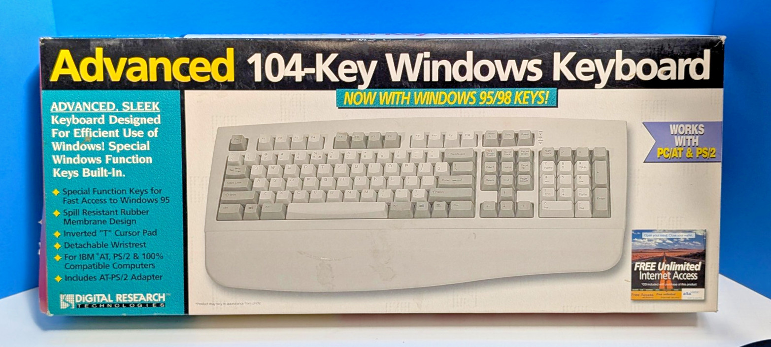Digital Research Technologies DRKEY104 Keyboard New Open Box