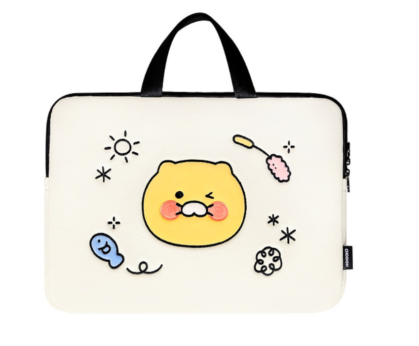 Kakao Friends Choonsik's Notebook Pouch 13-inch Computer Accessory Double Layer