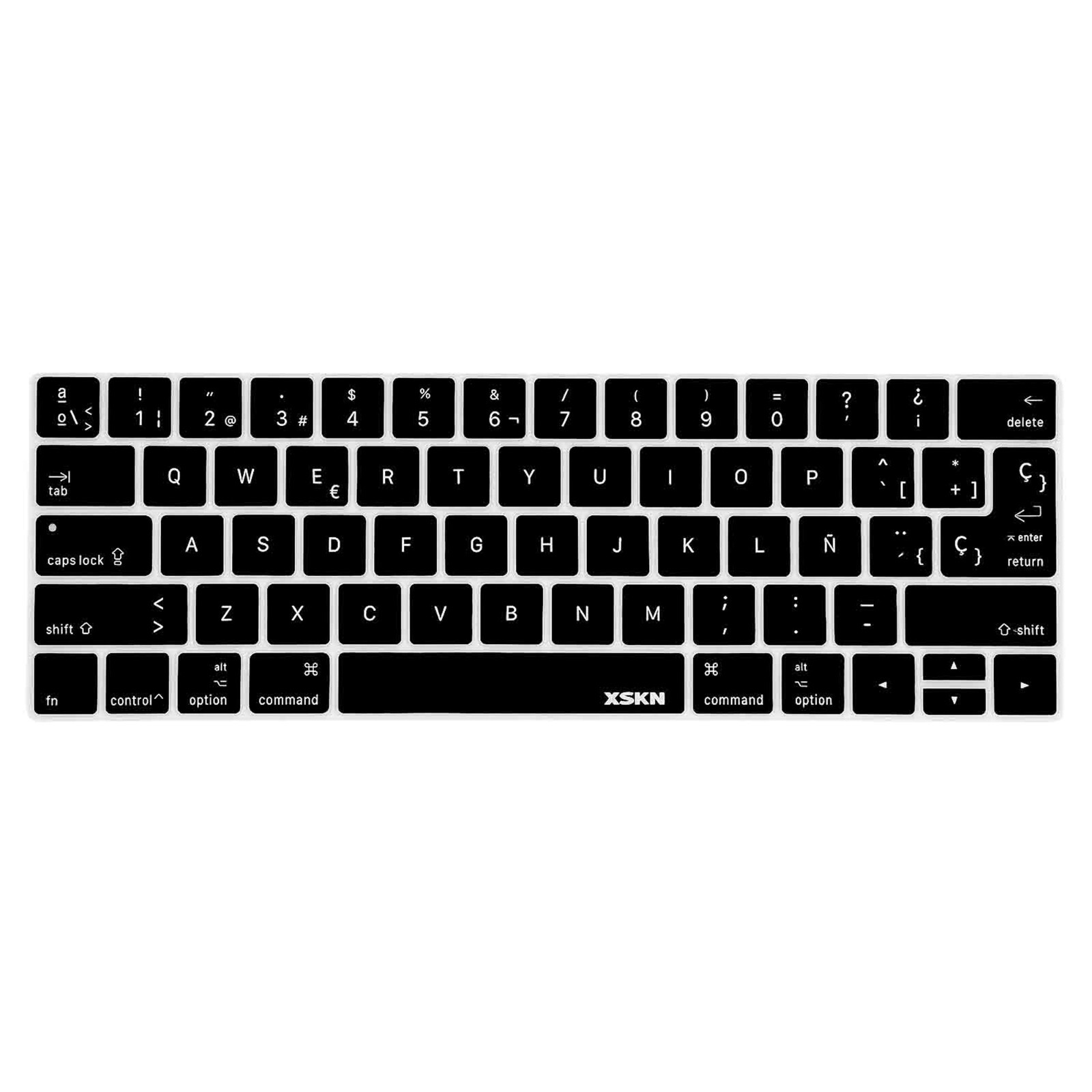 XSKN Spanish Silicone Keyboard Cover Skin for Macbook Pro 13.3/15.4 Touch Bar
