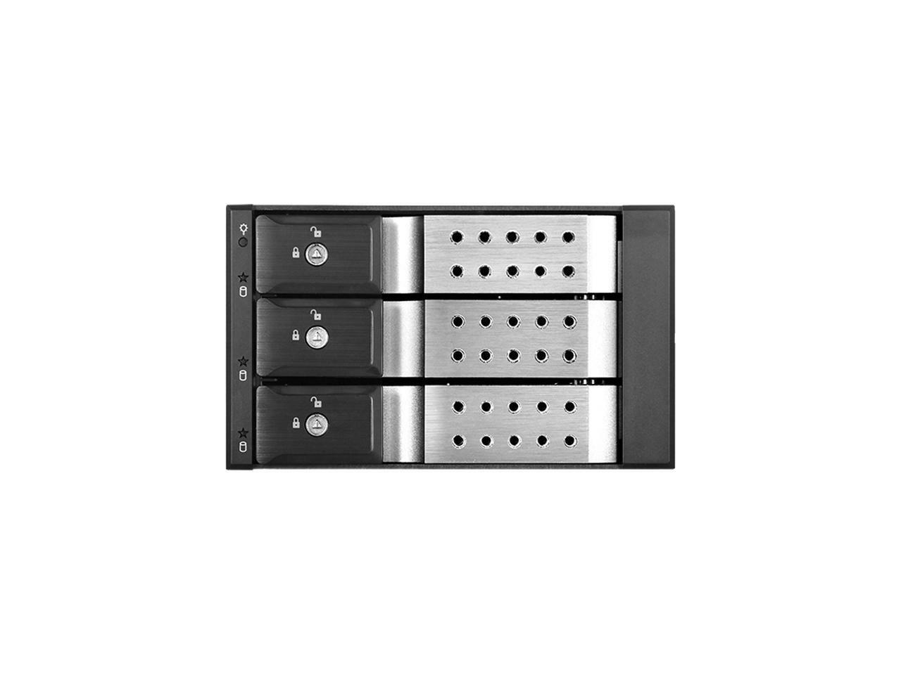 iStarUSA BPN-DE230HD-SILVER Trayless 2 x 5.25" to 3 x 3.5" 12Gb/s HDD Hot-swap R