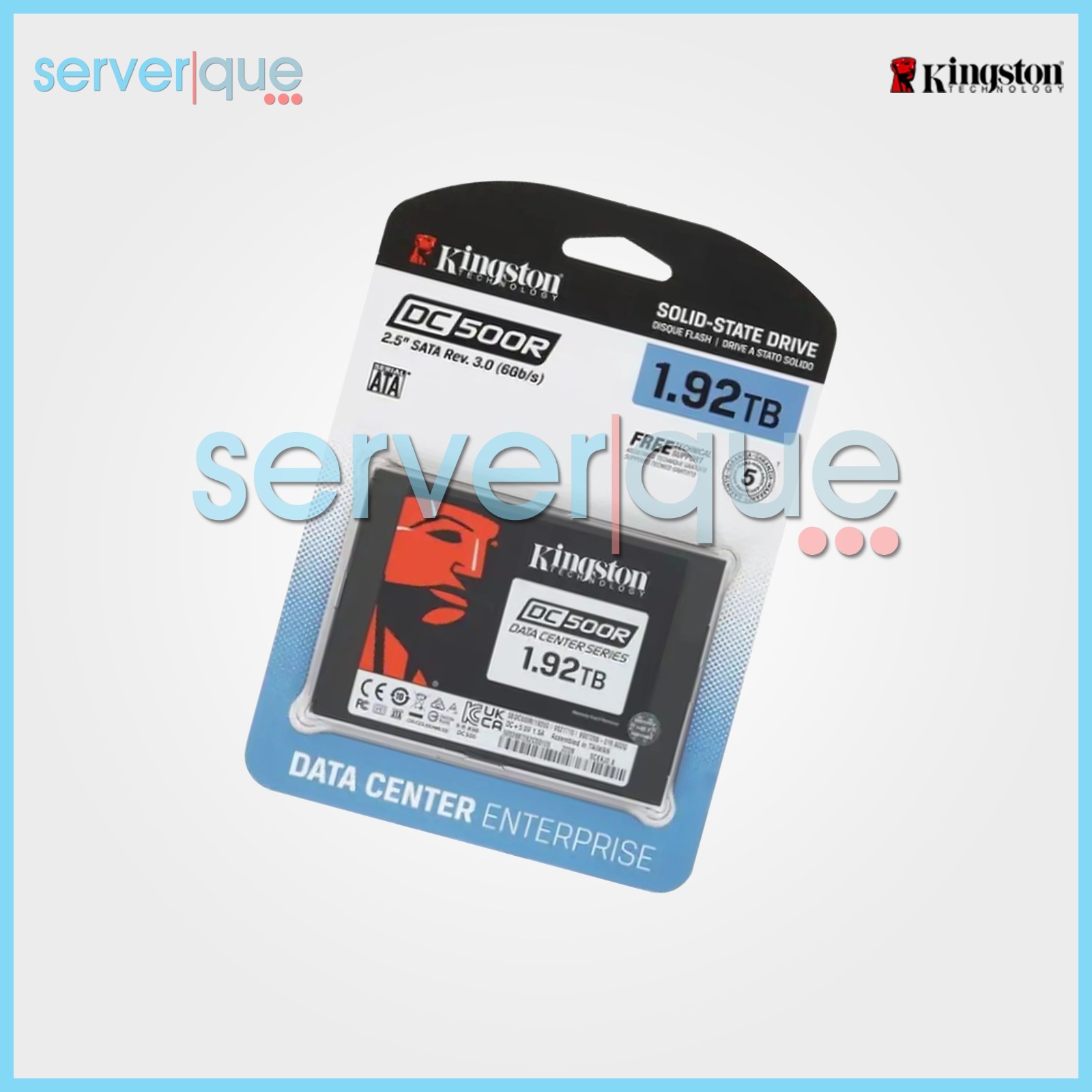 Kingston SEDC500R/1920G DC500R 1.92TB 2.5" SATA 6Gbps Internal Solid State Drive