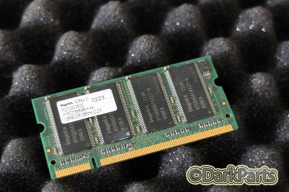 Hynix HYMD216M6466-H 128MB Memory RAM PC2100S-25330 SO-DIMM