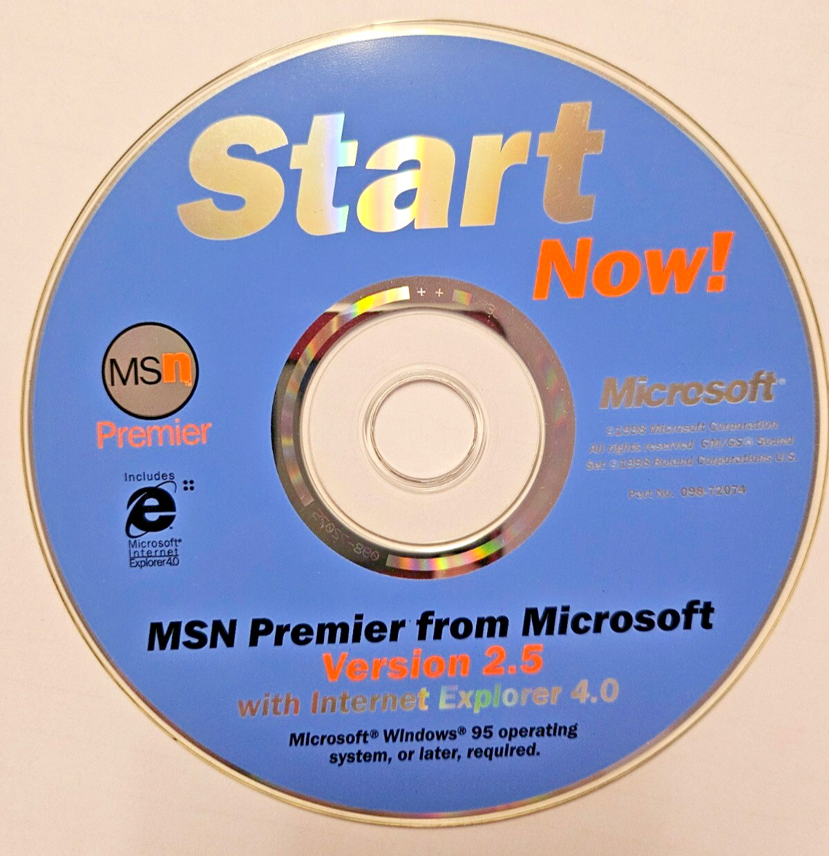 Microsoft (MSN) Start Now CD MSN Premier from Microsoft Version 2.5
