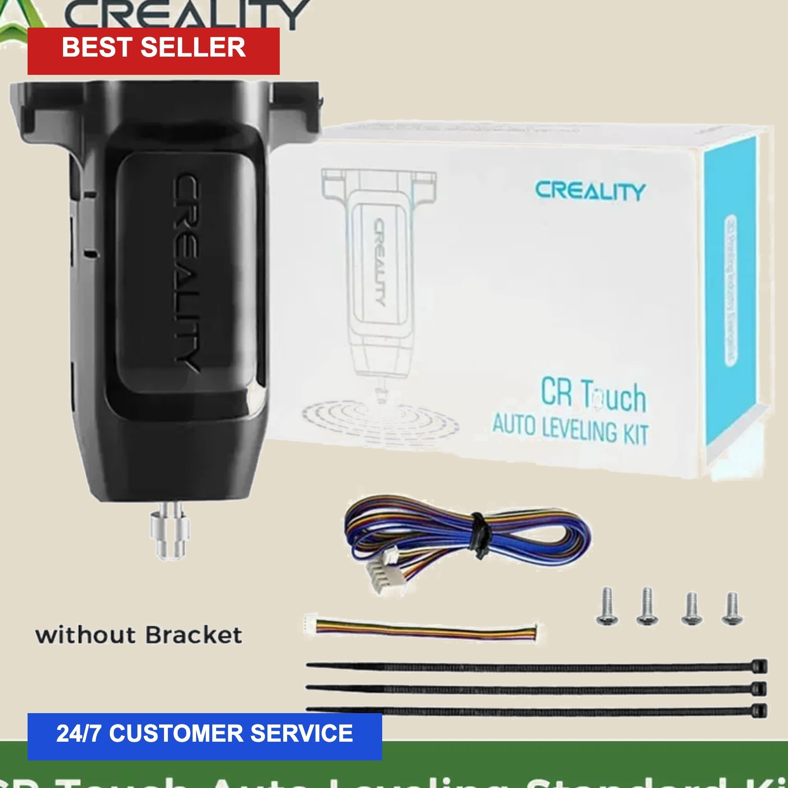 CREALITY Original CR Touch Kit Auto Leveling Upgrade 32 Bit Sensor 3D Printer