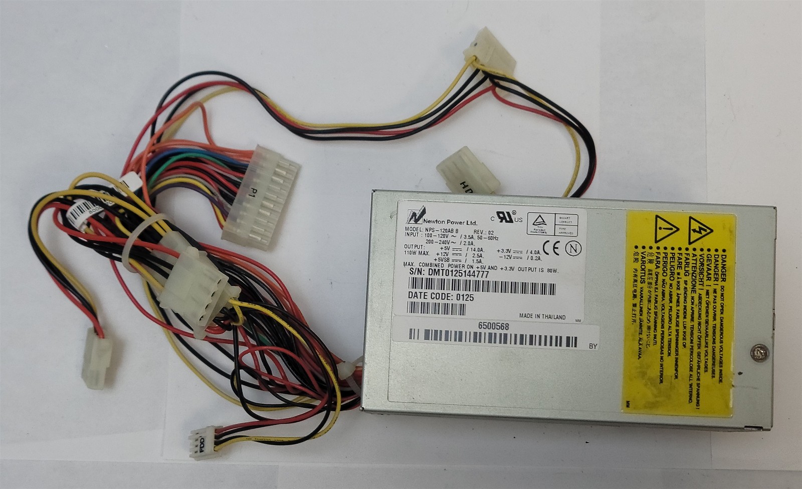 Newton Power NPS-120AB B Power Supply , 80W, 20-Pin , Molex