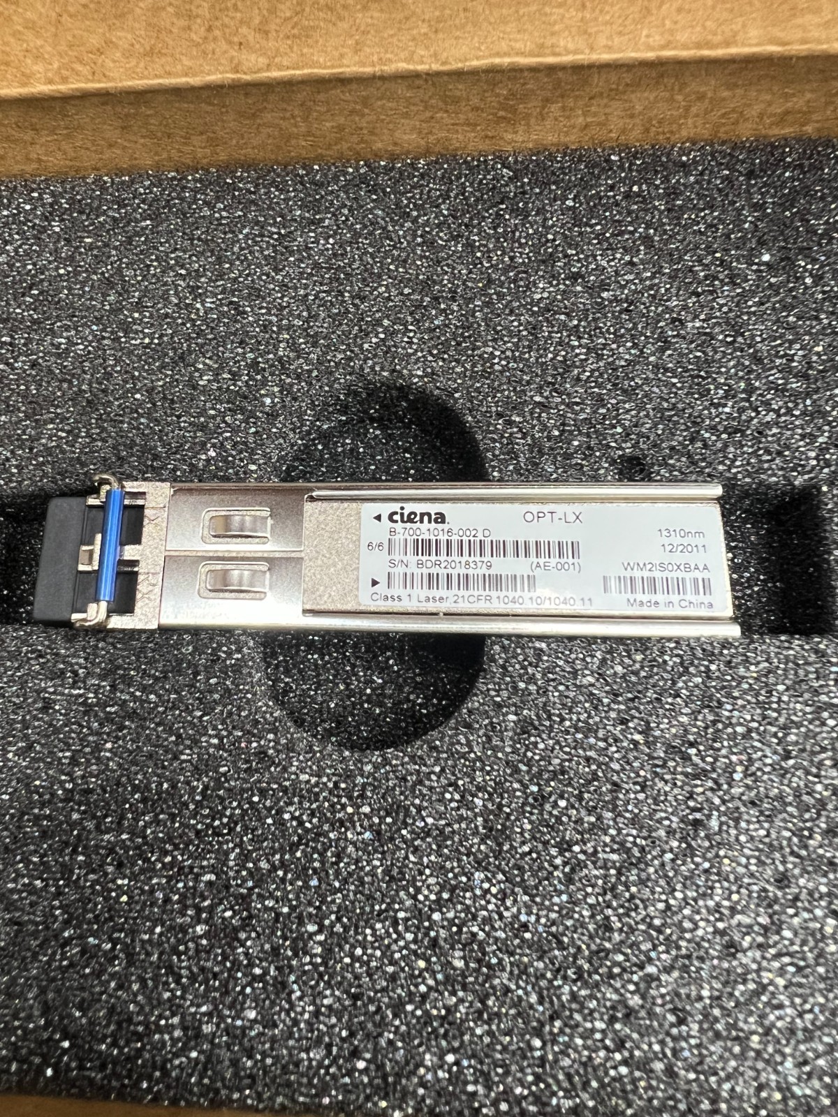 Ciena B-700-1016-002 D 1000Base LX LC 10Km, 1310nm SFP OPT-LX WM2IS0XBAA
