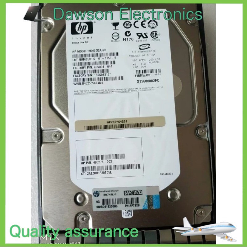 UsedHP AP732B 518735-001 ST3600002FC 600gb 10k dual port FC hard drive AP732A