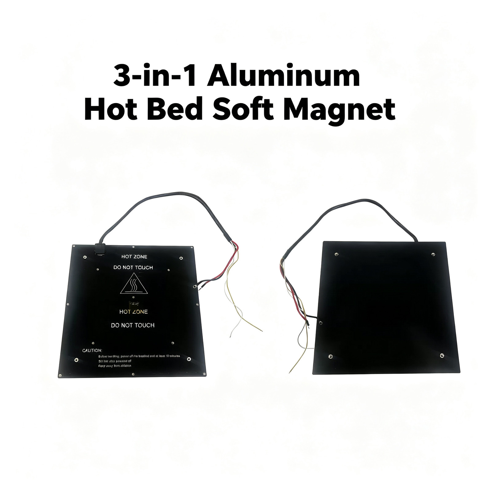 Complete 3‑in‑1 Hot Bed Kit Aluminum Soft‑Magnet Base Fit QIDI Max3 Drop‑in Unit