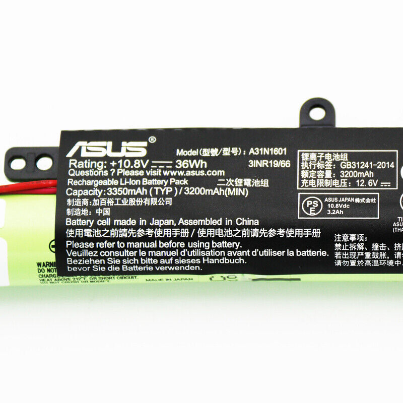 Original A31N1601 Battery fr Asus A541U F541UV R541UV X541U X541SC X541UV X541UA