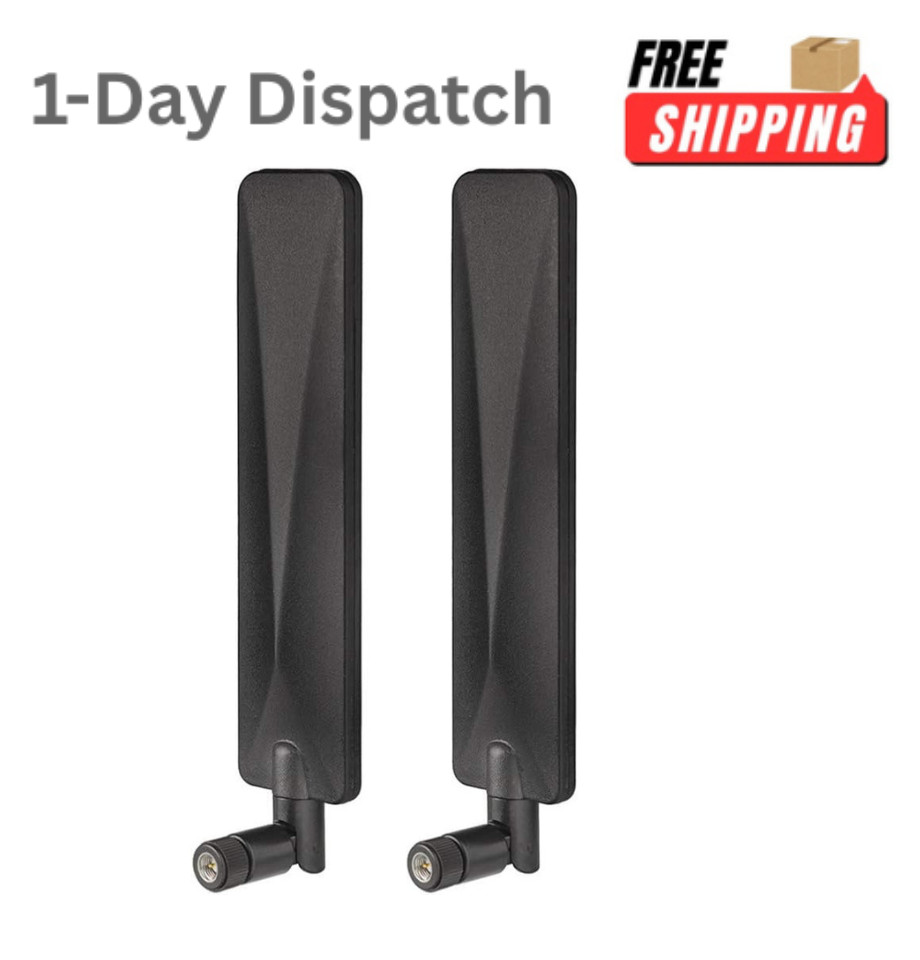Bingfu SMA 4G LTE Cellular Antenna 2 Pack for Trail Camera Router 9dBi