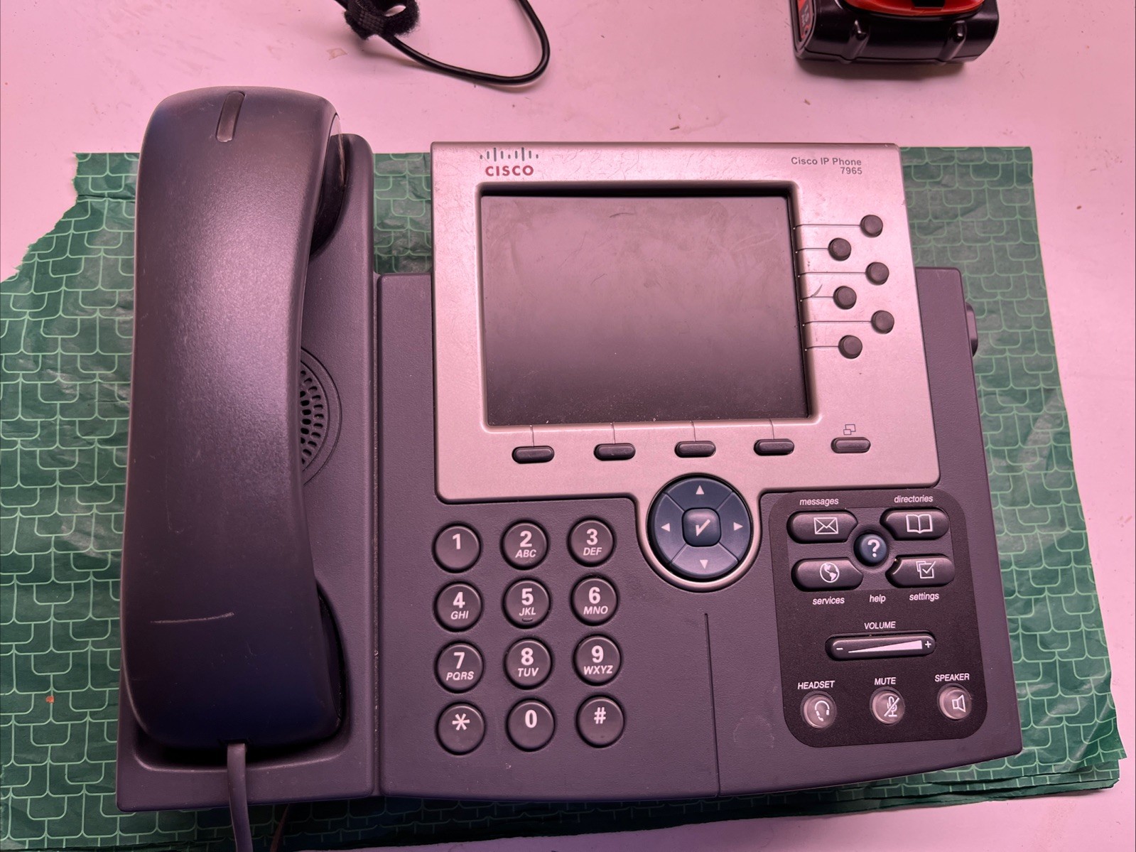 Cisco Phone CP-7965G 7965g IP Color Display Base Handset Gray
