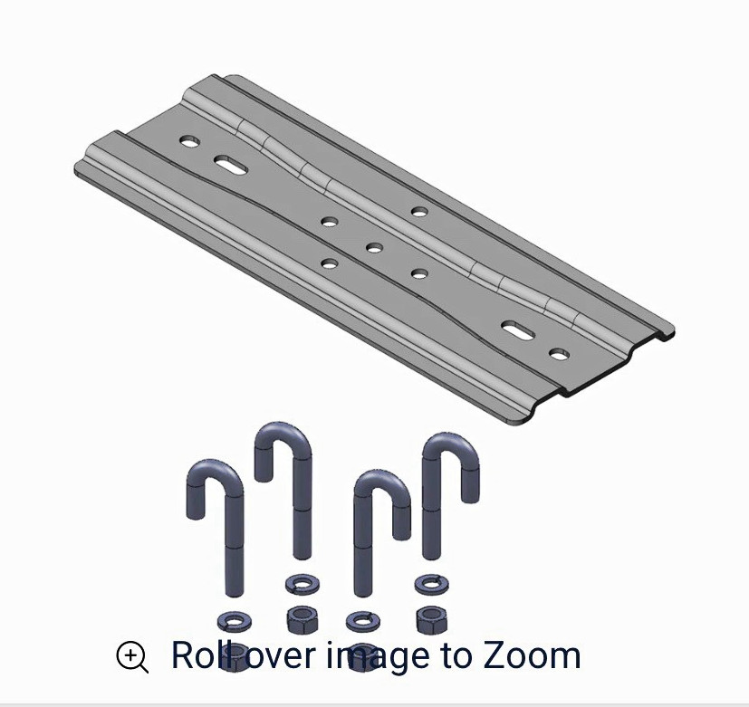 CPI Channel Rack-To-Runway Mounting Plate Bracket w/ J-Bolts 10595-712
