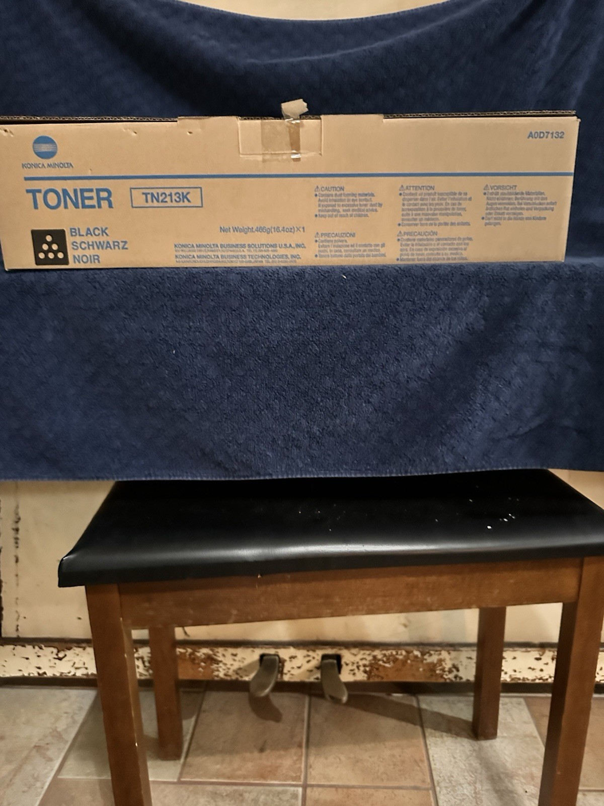 Konica Minolta TN213K Black Toner Cartridge A0D7132