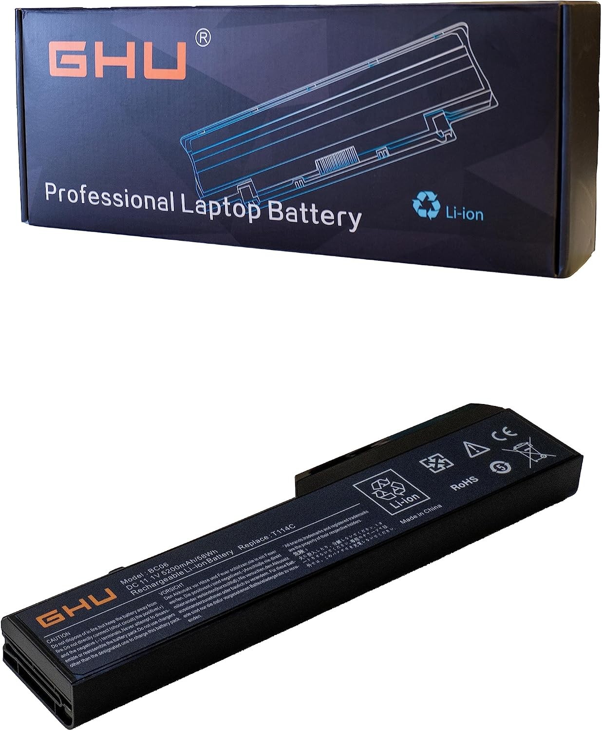New Battery 58 WH Replacement for Dell Vostro 1320 1310 1510 1520 2510 PP36s