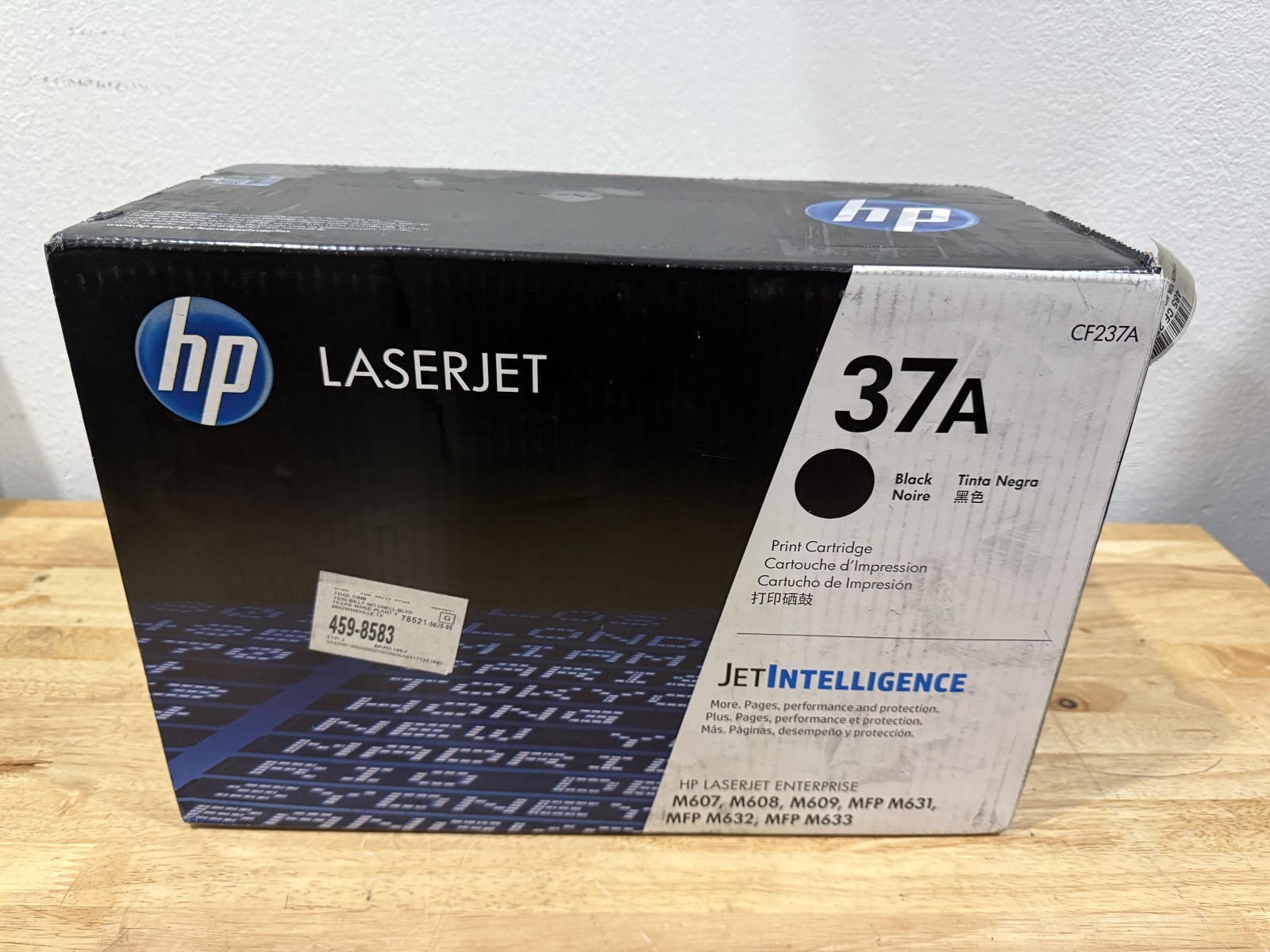 Genuine HP 37A CF237A Black Toner Cartridge NIB M607 M608 M609 M631 M632 M633