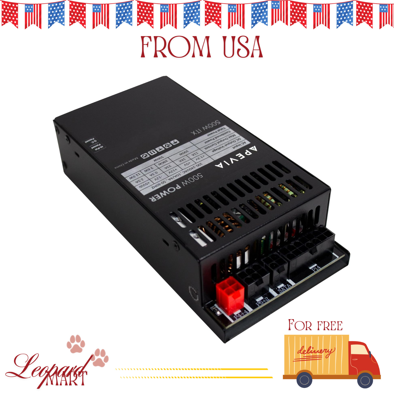 System Desktop Gaming Server Small Form Factor (Flex ITX) Computer PSU