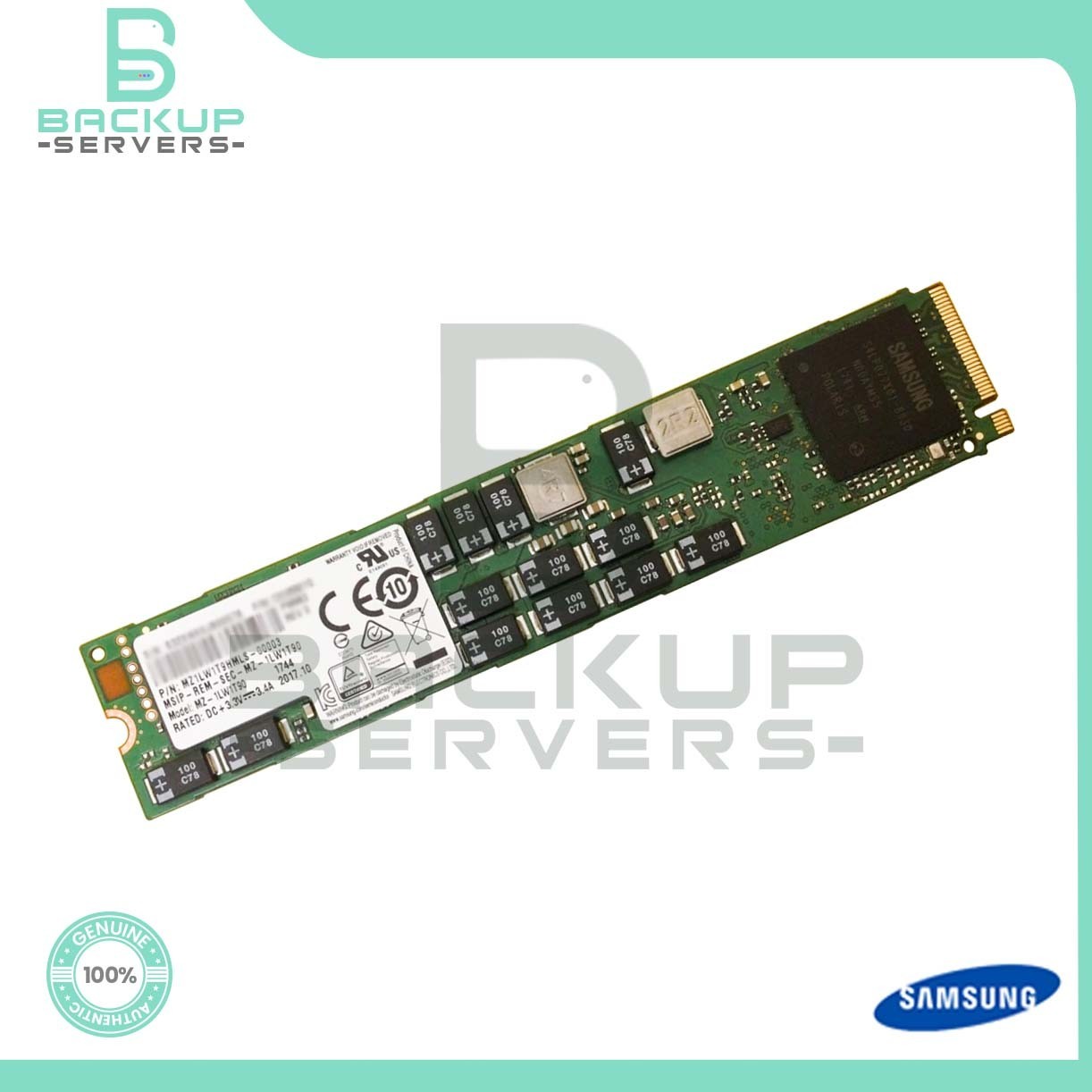 MZ-1LW1T90 Samsung PM963 Series 1.92TB M.2 2210 PCIe NVME MZ1LW1T9HMLS SSD