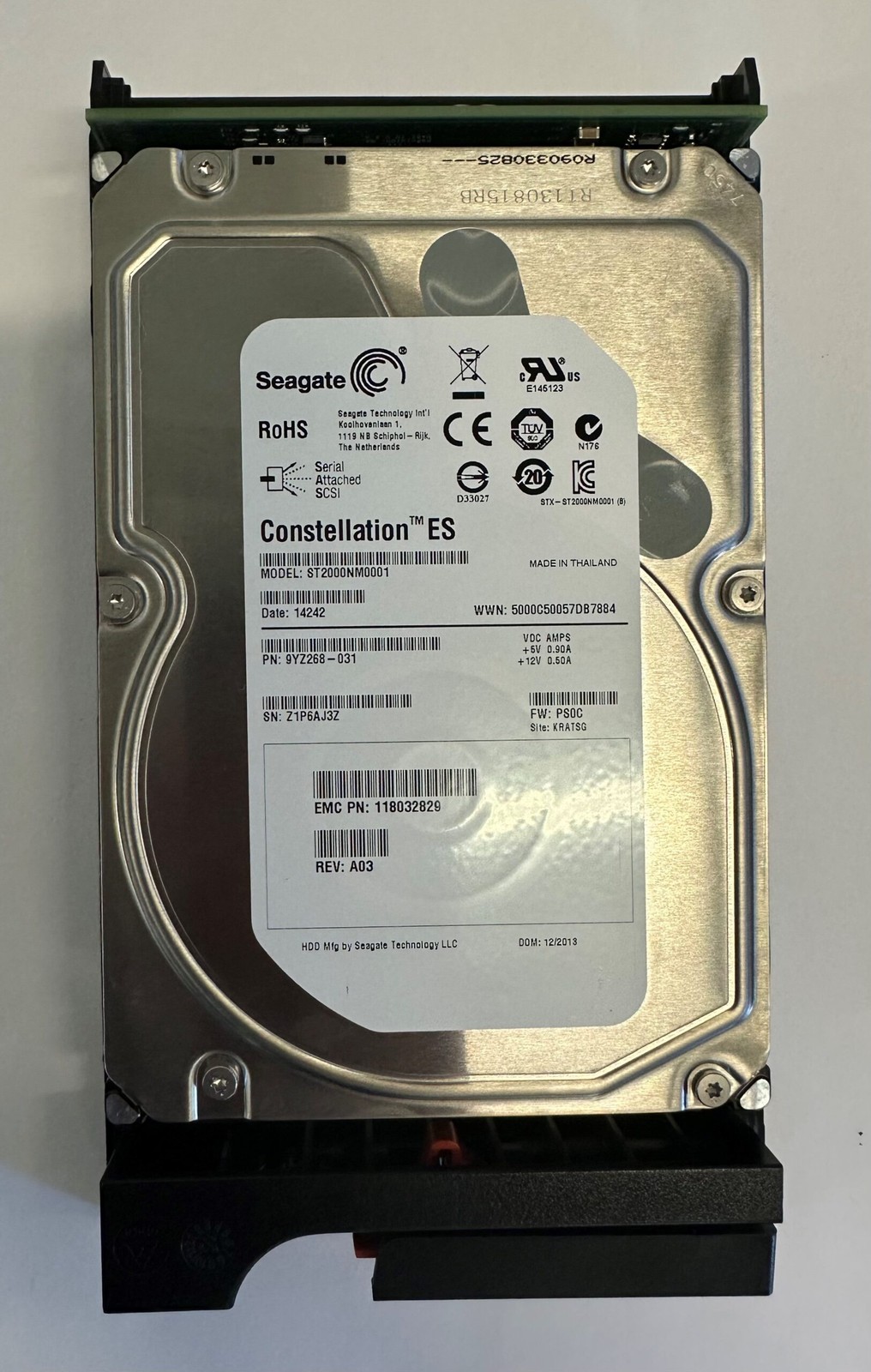 9YZ268-031 - EMC 2TB 7200 RPM SAS 3.5" HDD for VNXe3100, 3150