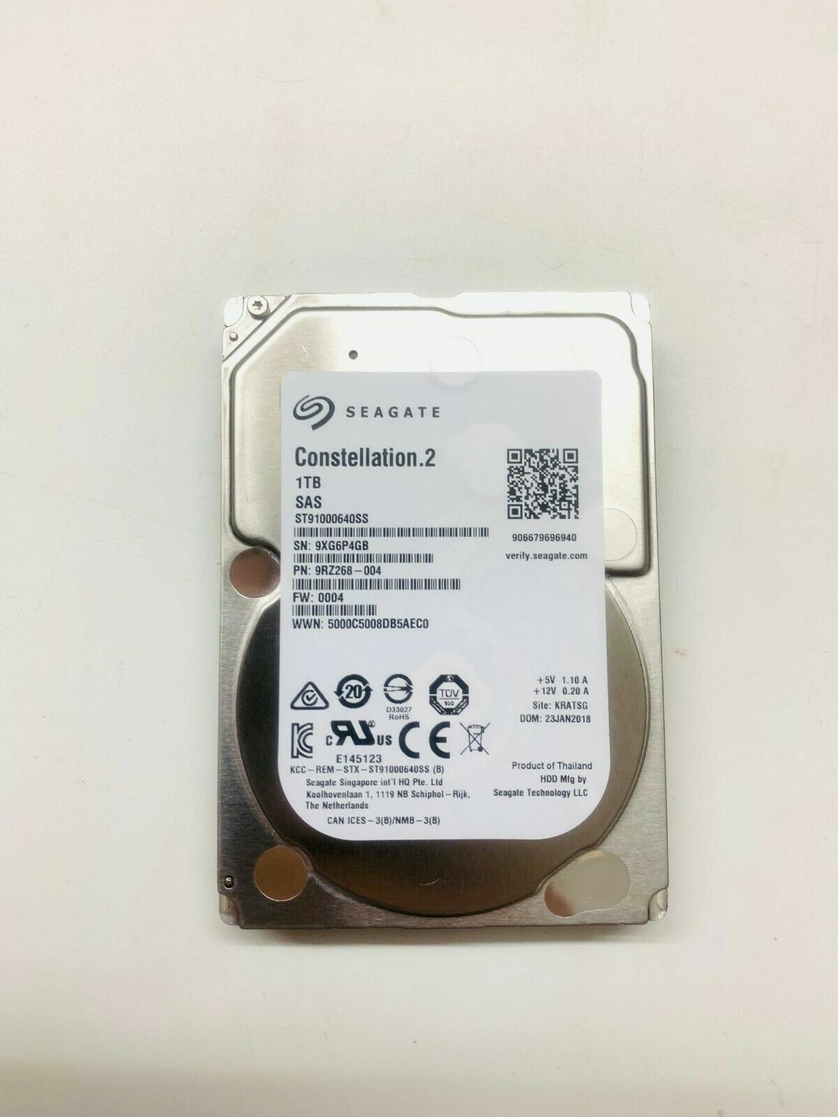 Seagate 1TB ST91000640SS  Constellation.2 1TB 7.2K 6Gbps SAS HDD Hard Disk