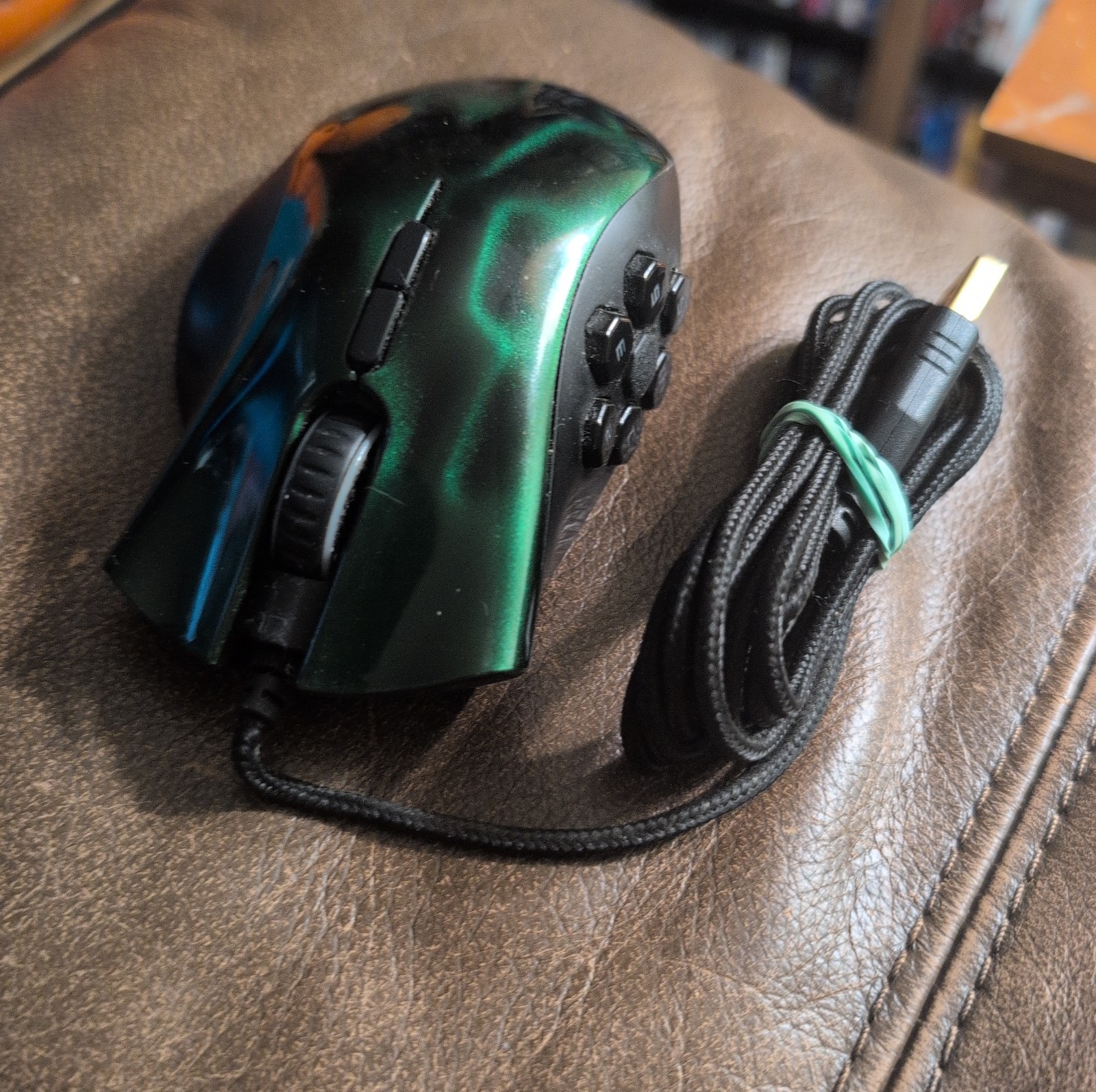 Razer Naga Hex MOBA Green PC Gaming Mouse RZ01-0075