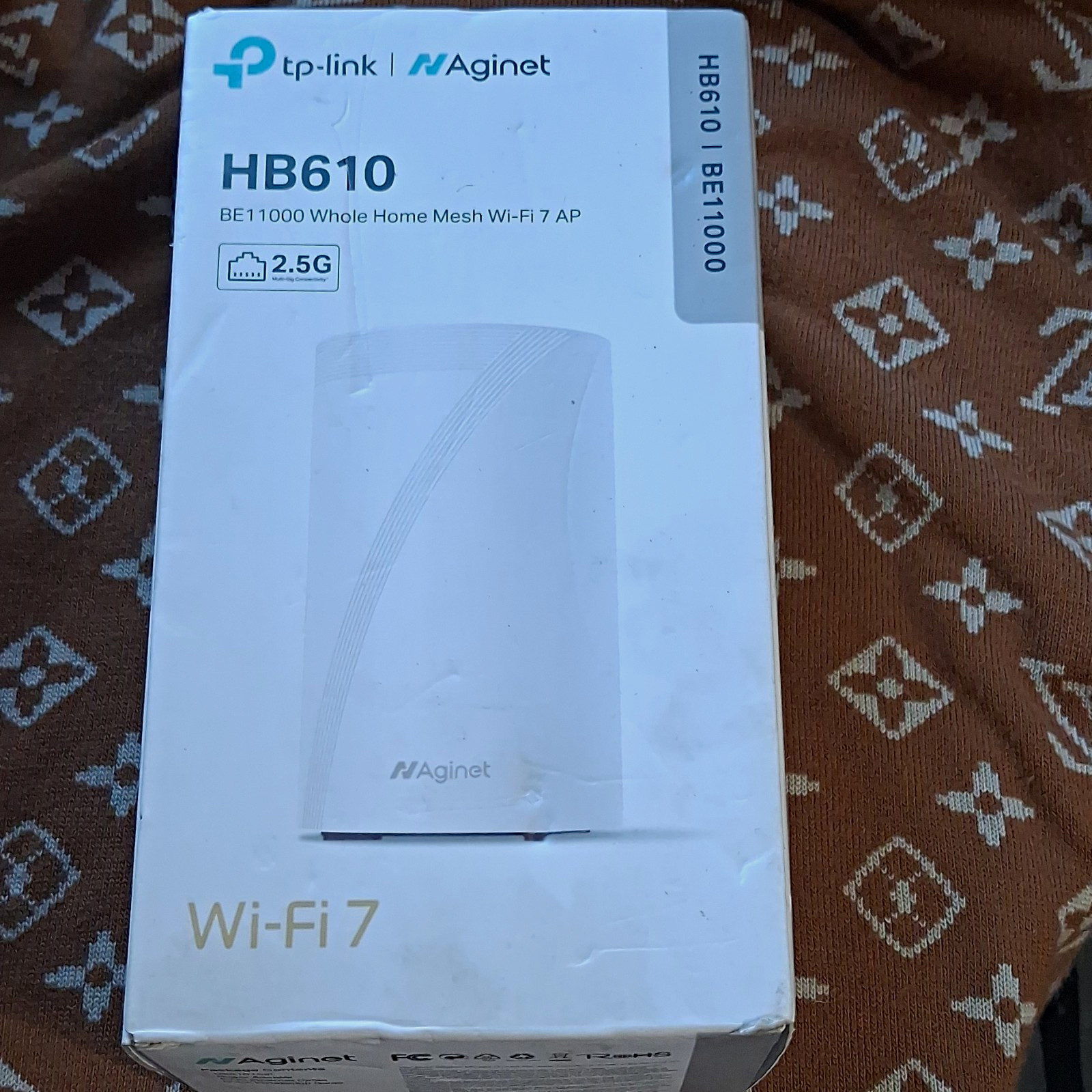 TP-LINK Aginet HB610 BE11000 Wi‑Fi 7 Tri‑Band EasyMesh MLO AP White